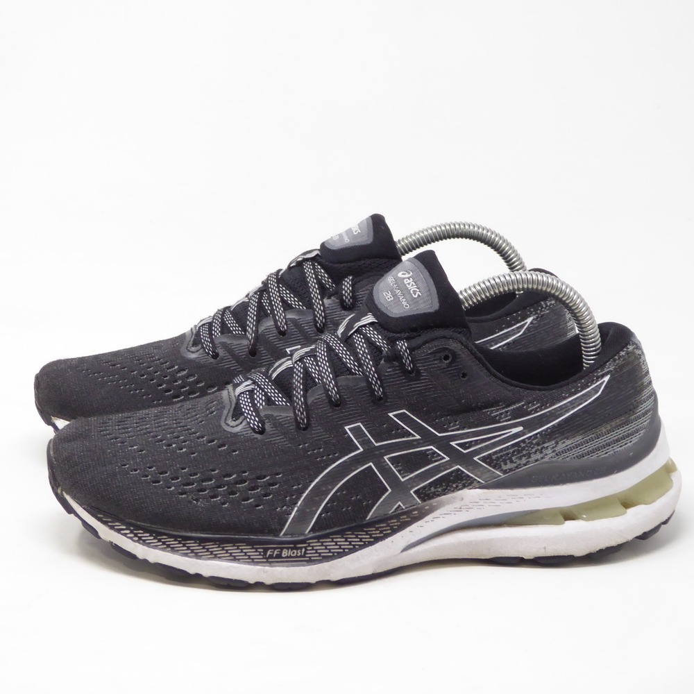 ASICS Womens GEL-KAYANO 28 Running Shoes Black White Size 9 - Picture 5 of 10
